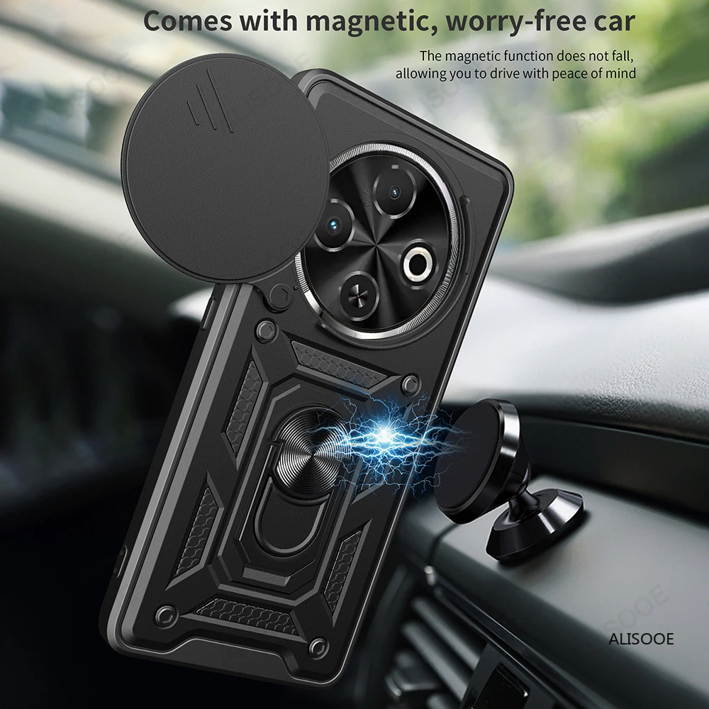 Фото Armor Funda для Tecno Spark 30C 4G (KL5, kl5n) Чехол для объектива камеры Защитное кольцо-подставка Задняя крышка для Tecno Spark 30C Capa №2