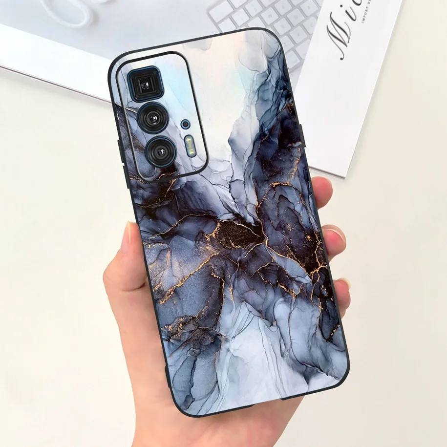 Чехол для Motorola Edge 20 Pro чехол телефона модный тонкий мягкий с цветочным рисунком Moto