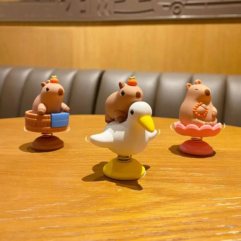 Симпатичная Фигурка приборной панели из ПВХ пружинная Вибрирующая головка