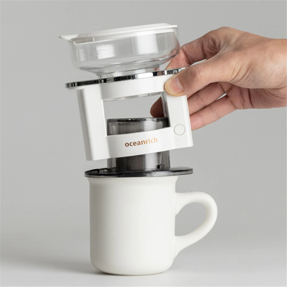 

Oceanrich Electric Coffee Machine Espresso Coffee Maker Manual Brewing Coffee Household Portable Automatic Coffee Tools