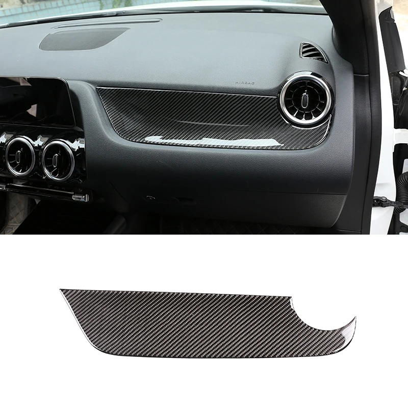 

Soft Carbon Fiber For Mercedes Benz B Class W247 2019-2020 Co-pilot Side Central Control Instrument Panel Trim Accessory
