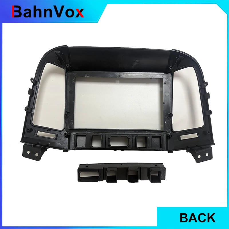 Фото 9-дюймовая рамка для автомобильной магнитолы Android для Hyundai Santa Fe 2006-2012, 2DIN, GPS, панель-адаптер, проводной адаптер, кабельный комплект. №2
