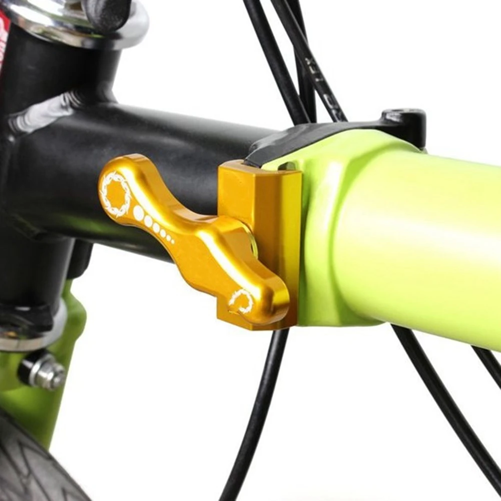 

Зажимная пластина с крючком для велосипеда Бромптона 3, 60, складной велосипед, алюминиевый сплав, магнитный шарнир, Зажимная пластина, серебристый