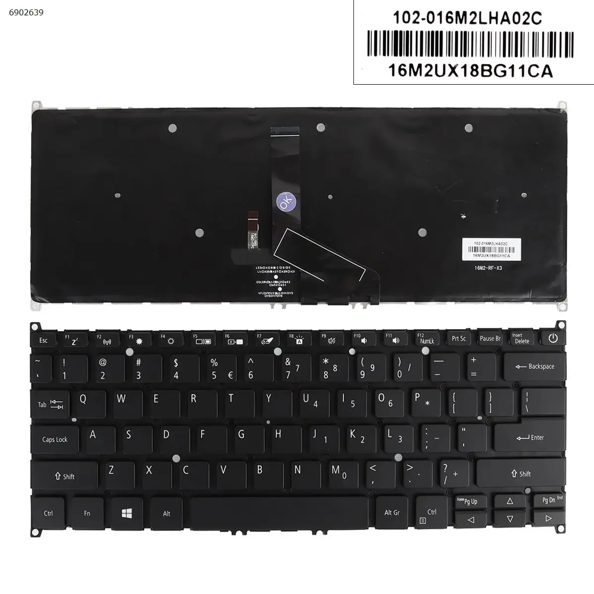 

US Laptop Keyboard for ACER SWIFT 3 SF313-51 SF313-51-a34q SF313-51-a58u SF114-32 SF314-54 SF314-54G BLACK Backlit