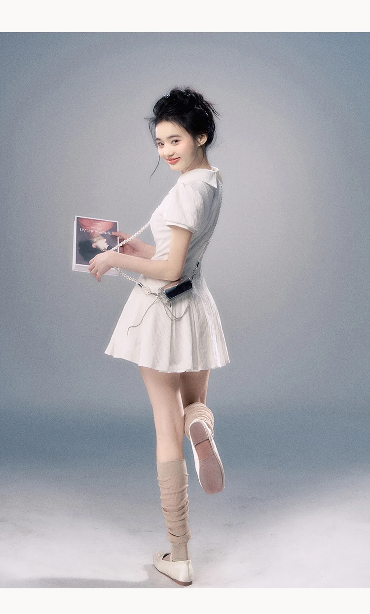 Женское ТРАПЕЦИЕВИДНОЕ платье-рубашка элегантное приталенное платье с коротким