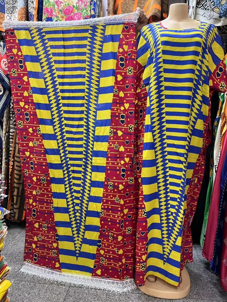

African Print Dresses for Women Plus Size Dashiki Boubou African Clothes Abaya Dubai Muslim Dress Robe Africaine Femme Dress