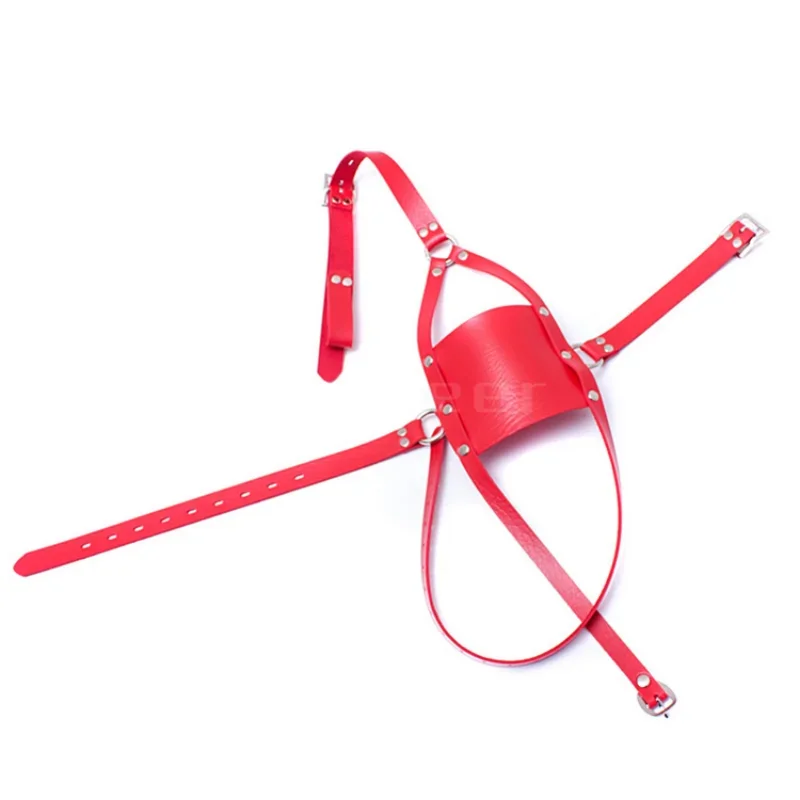 Половина лица из искусственной кожи с силиконовым кляпом для открытия рта