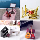 Микрофон для кукольного домика, фонограф, гитара, скрипка, саксофон, барабан, пианино, кукольные инструменты, музыкальный дом, аксессуары для кукол