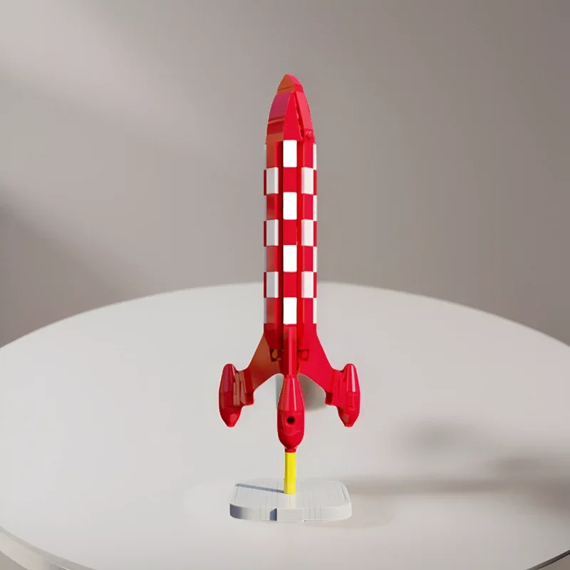 Луна ракета строительные блоки набор Мультяшные приключения путешествие космос