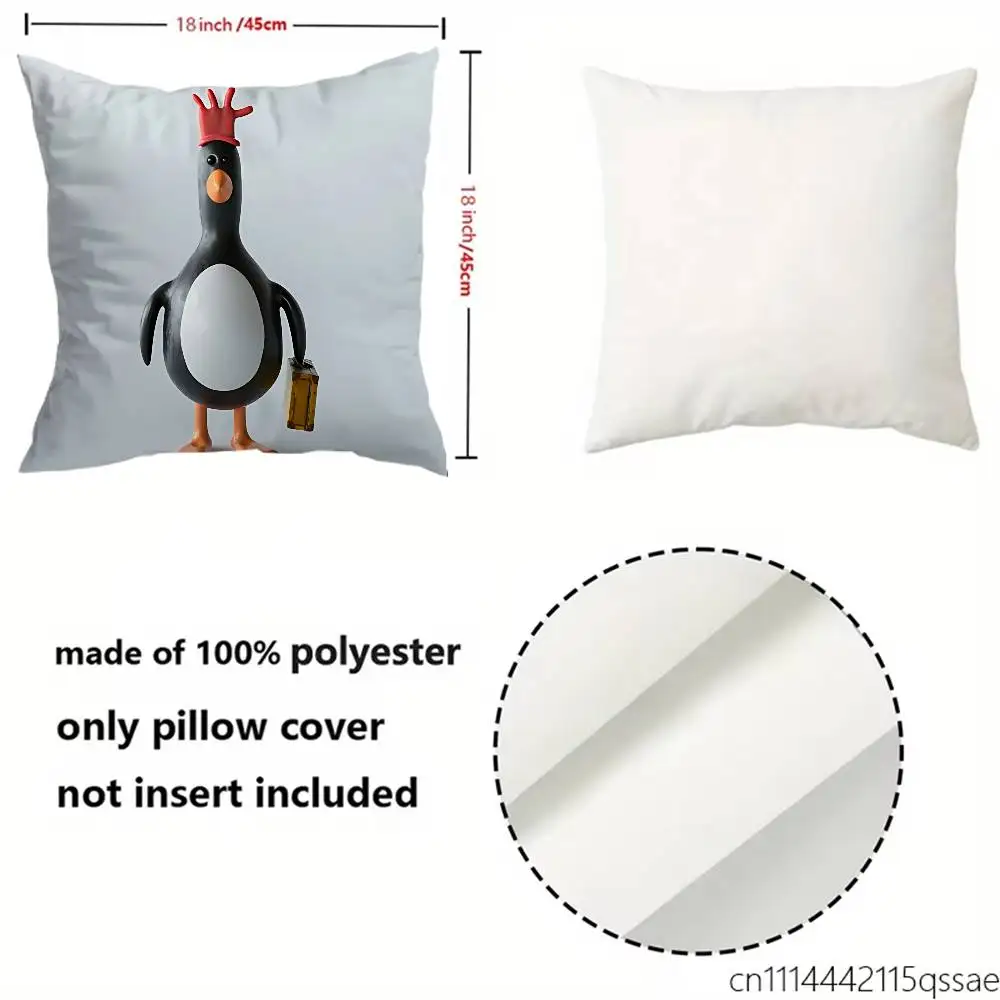 Фото Наволочка для декоративной подушки Cold-faced Feathers McGraw, чехол для диванной подушки, декор для дома и комнаты. №3