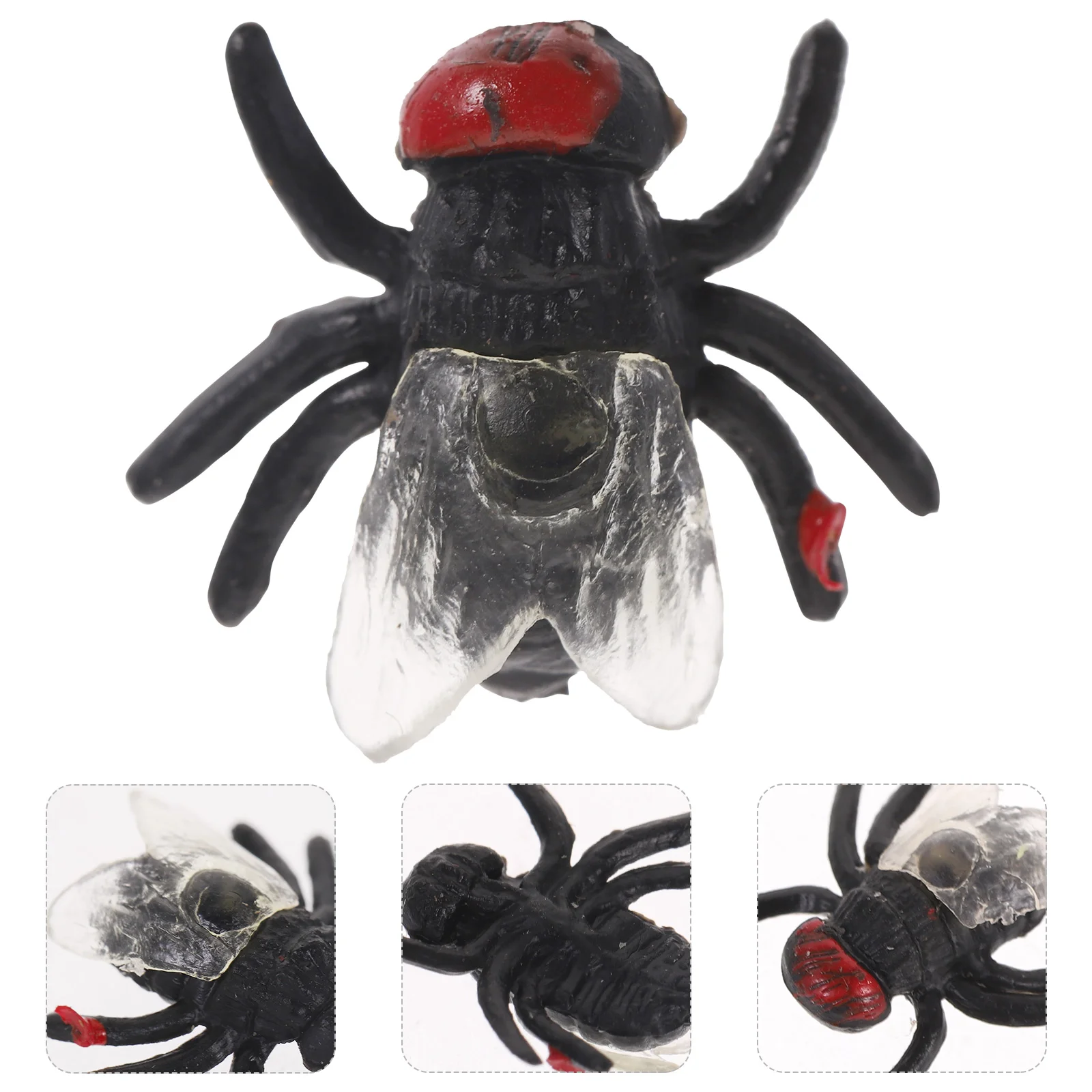 

50 Pcs April Fools Day Tricky Props Toys Artificial Flies Flying Plastic Fake Halloween