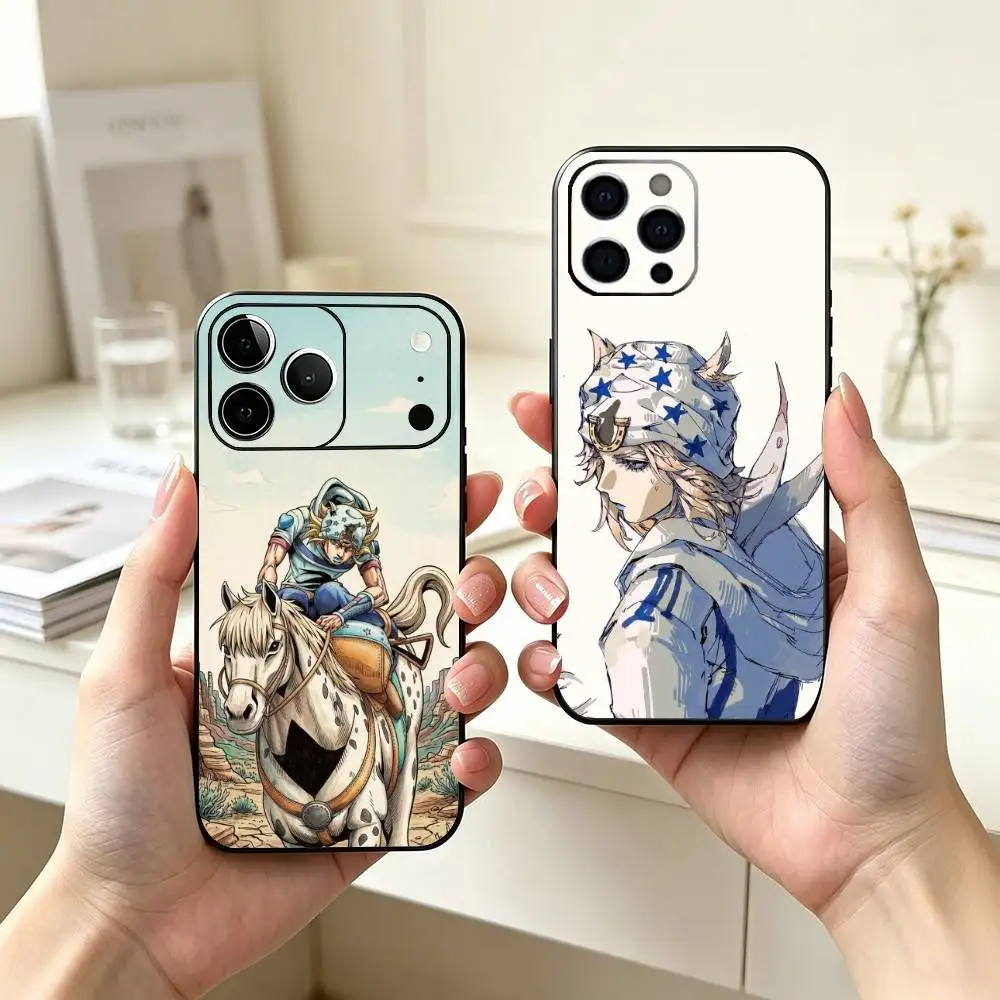 Фото Чехол для телефона J-JOJOs J-Johnny J-Joestar, силиконовый, мягкий, для iPhone 17, 16, 15, 14, 13, 12, 11, X, XR, Plus, Pro, Max, Plus №1