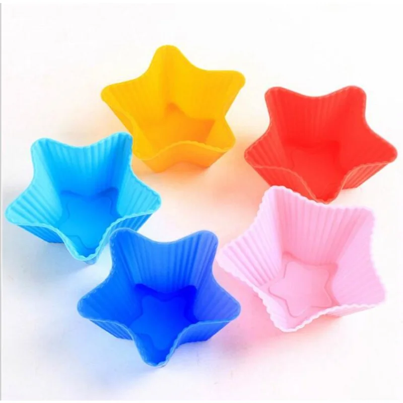 1/3/5 Pcs/Set Silicone Cupcake Baking Molds Cup Set Kitchen Craft Tool Bakeware Pastry Tools Cake Mold |