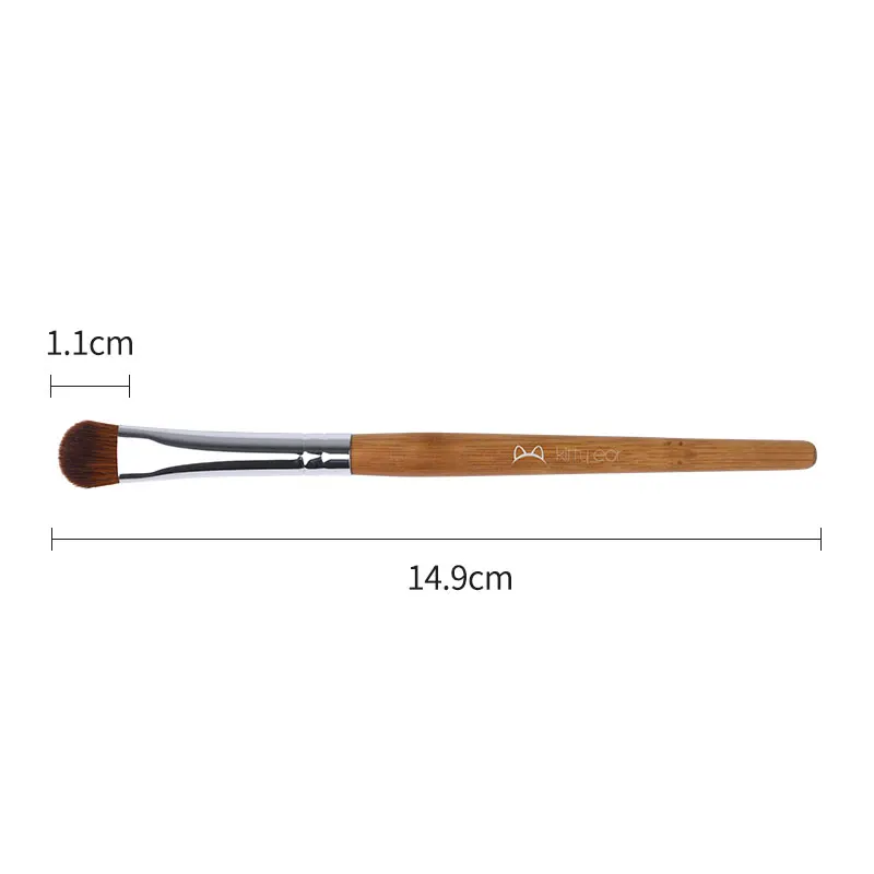 Бамбуковая ручка Кисть для макияжа глаз тени век кисть растушевки мягкие волосы