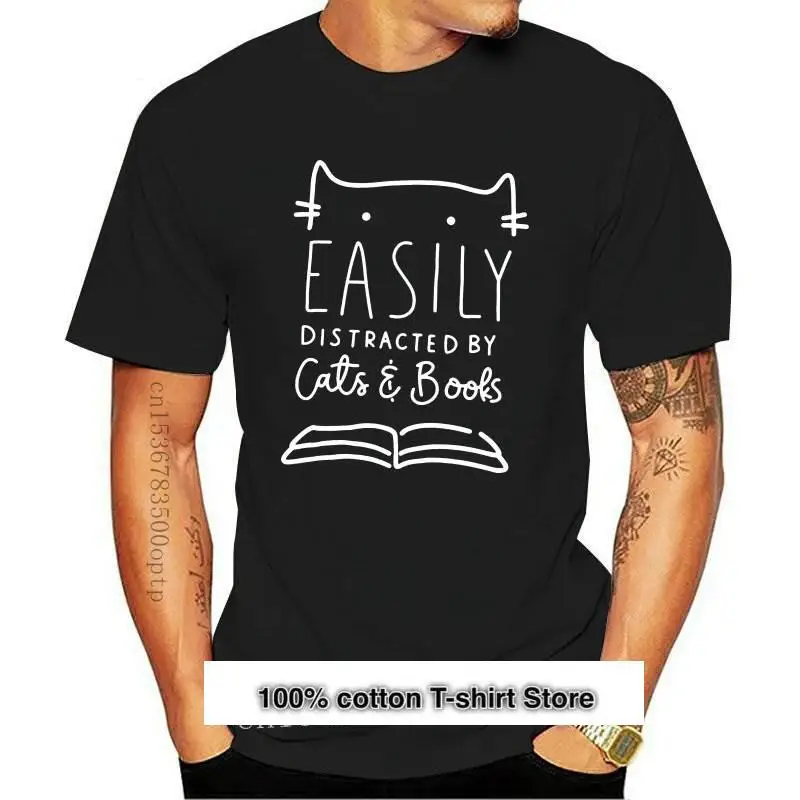 

Camiseta con estampado de gatos y libros para mujer, camisa divertida con estampado de gusano de lectura, Regalo para mamá