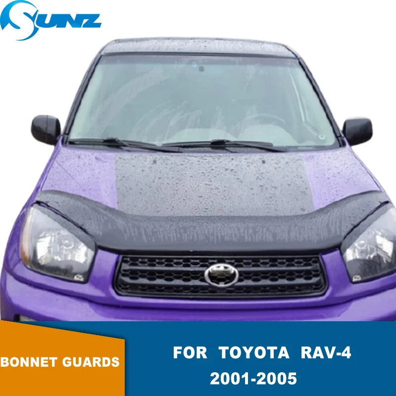 Bonnet Guard For Toyota Rav4 Rav-4 2001 2002 2003 2004 2005 Black Acrylic Bug Shield Bonnet Deflector Accessories Car-Stylings