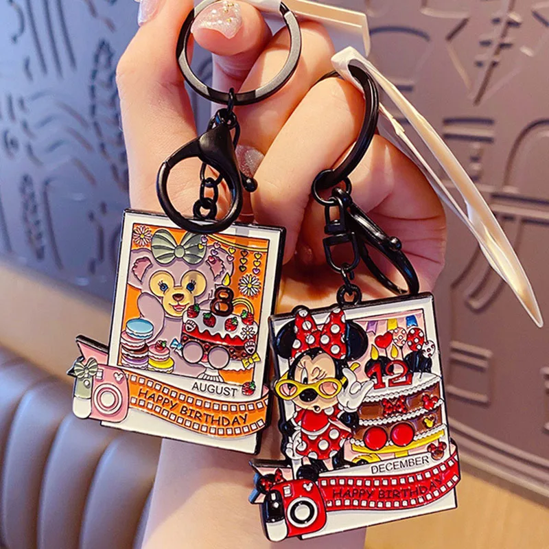 

Disney 12 Months Alloy Mickey Minnie Stella Judy Goofy LinaBell Chip 'n' Dale Donald Duffy Action Figures Toys Keychains Pendant