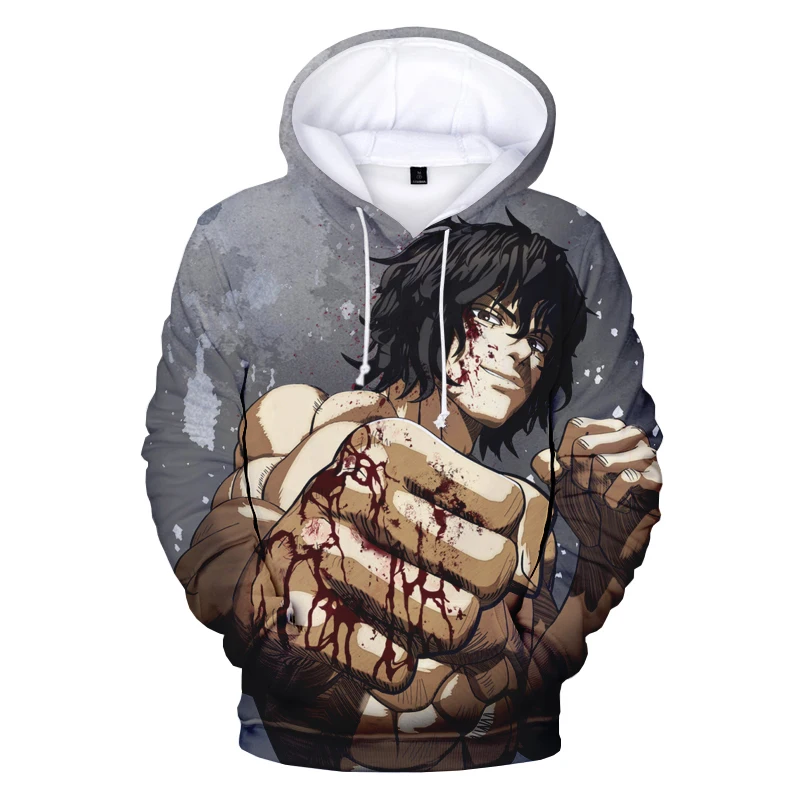 

2021 New Kengan Ashura Season 2 3D Printed Hoodies Men/Women's Fashion Casual O-Neck Oversized Pullover