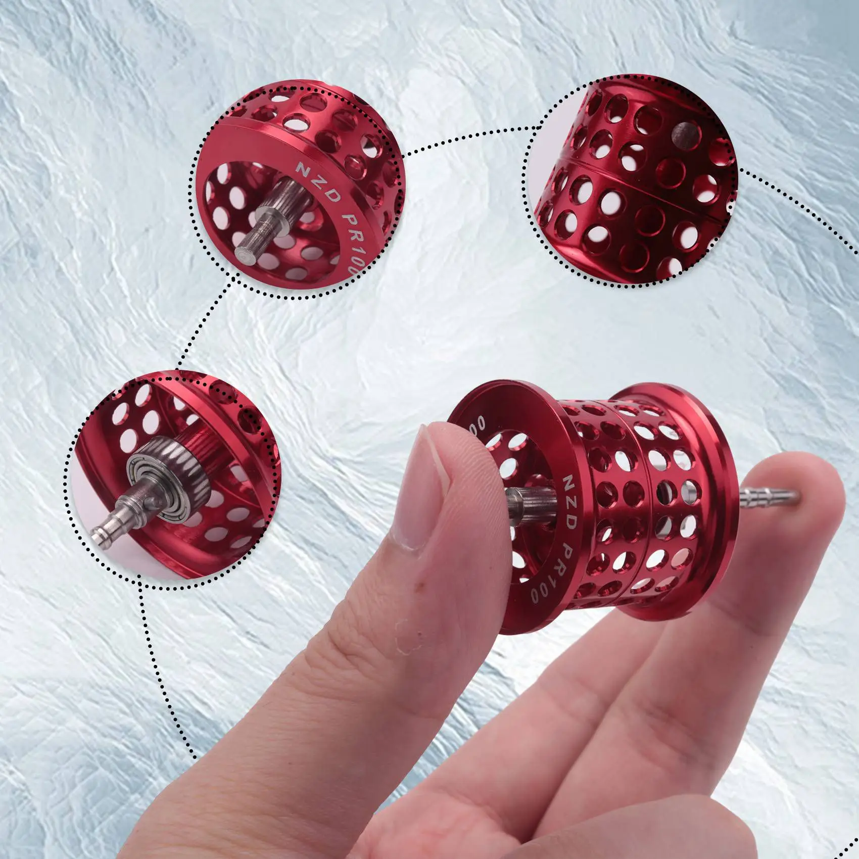 Катушка для рыболовной катушки Micro-Type катушка из алюминиевого сплава аксессуар