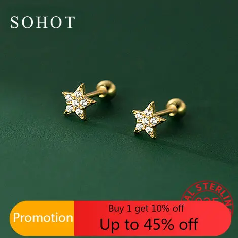 

Женские серьги-гвоздики из серебра 925 пробы, с фианитом