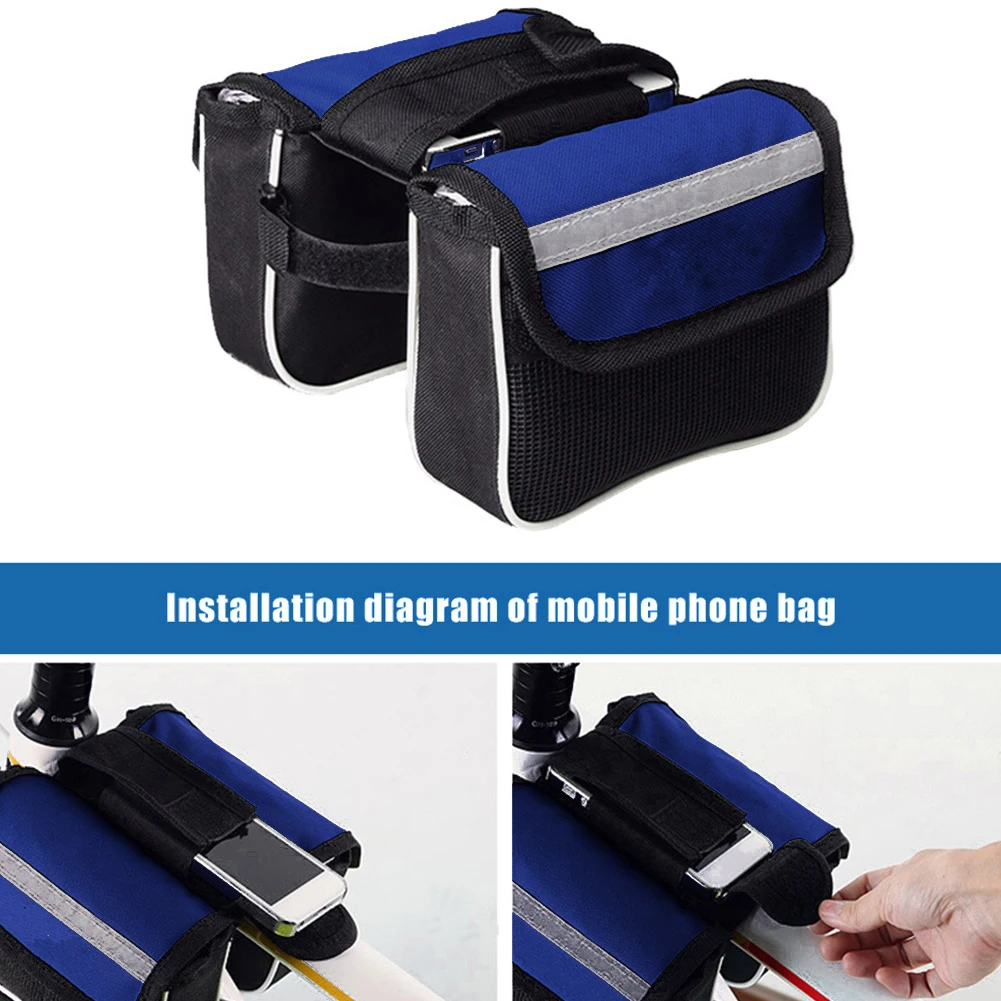 Велосипедные Сумки на переднюю трубу рюкзак водонепроницаемое седло для горных