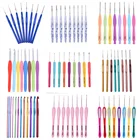 8 штук мягкие ручки Красочный алюминиевый сплав вязальные крючки Вязание набор игл Швейные Вязание Chrochet крючки для вязания крючком DIY