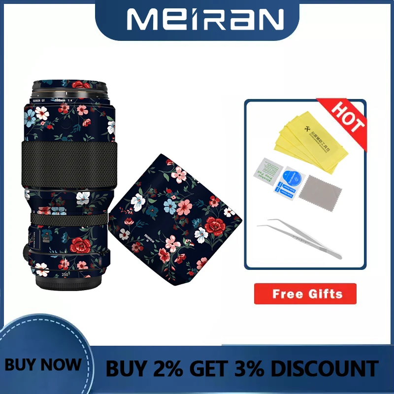 

For Fujifilm GF250mmF4 Lens Skin Decal Sticker Wrap Film Anti-scratch Protector Cover Case Camera Accessories