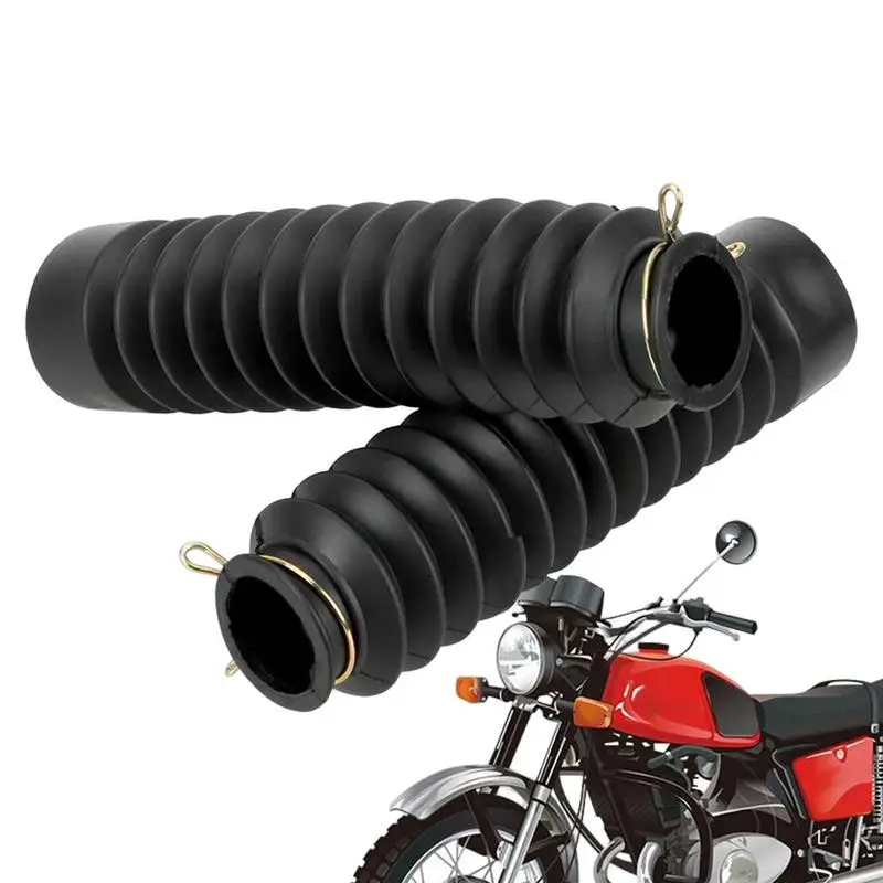 

Fork Boot Cover Boots Rubber Sleeve Front Fork Covers 2pcs Fork Gaiters Boots Protector Shock Damping Dust Cover