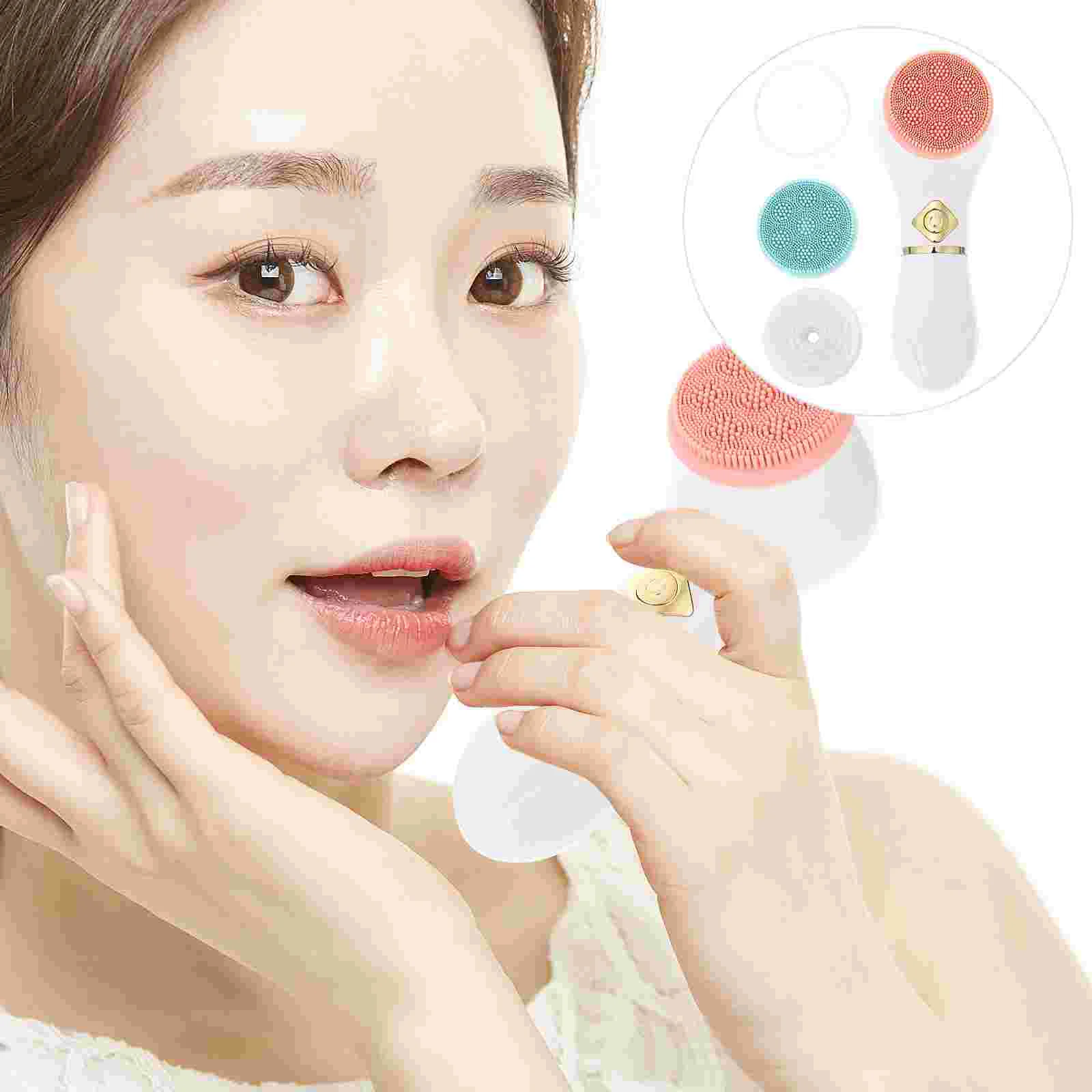 

1pc Sonic Handle Facial Cleaning Brush Face Washing Brush Face Scrubber Brush Facial Brush