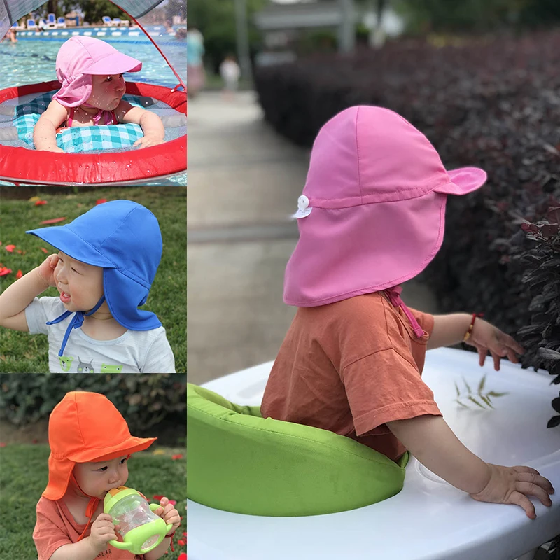 

Summer Kids Quick-drying Mesh Sunshade Hat Outdoor Adjustable UV Protection Children's Bucket Hats Beach Fisherman Hats Unisex