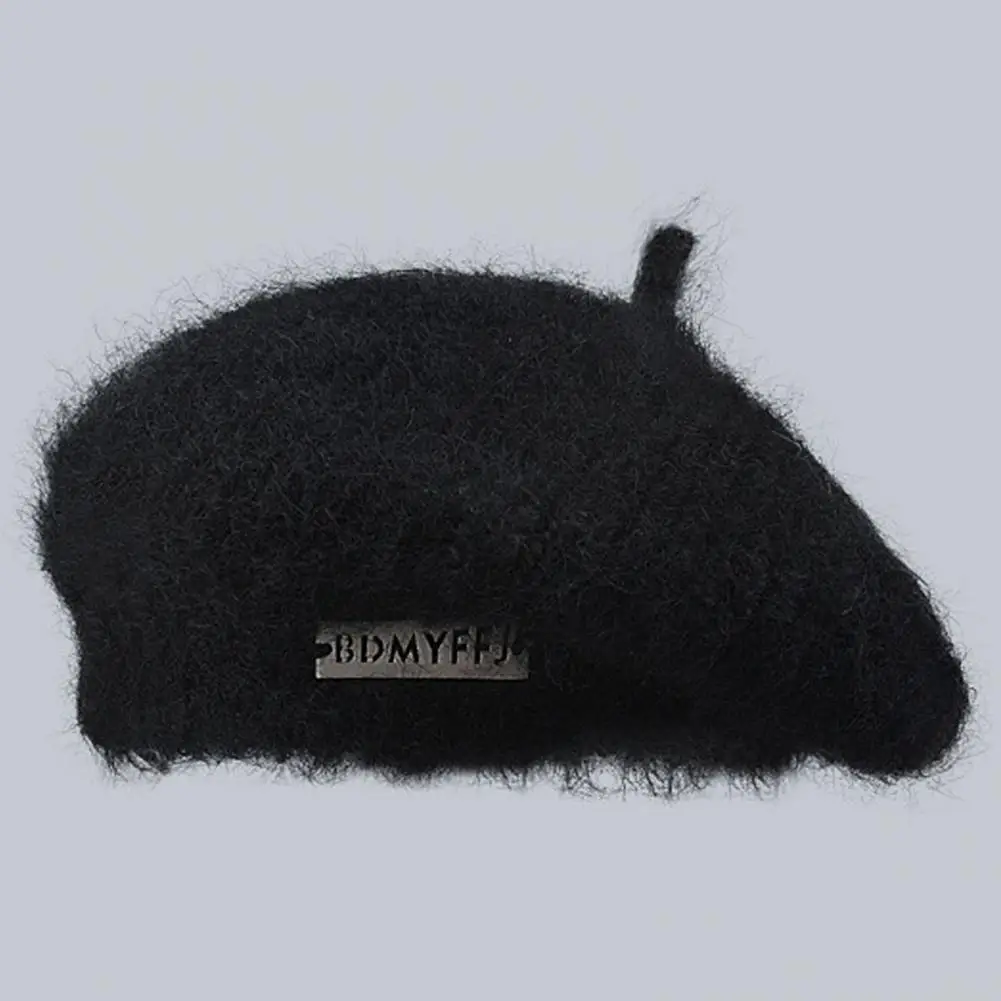 

Женская шапка, плюшевая женская шапка, эластичная вязаная берет, шапка художника, женская шапка, плюшевая женская шапка, эластичная вязаная шапка
