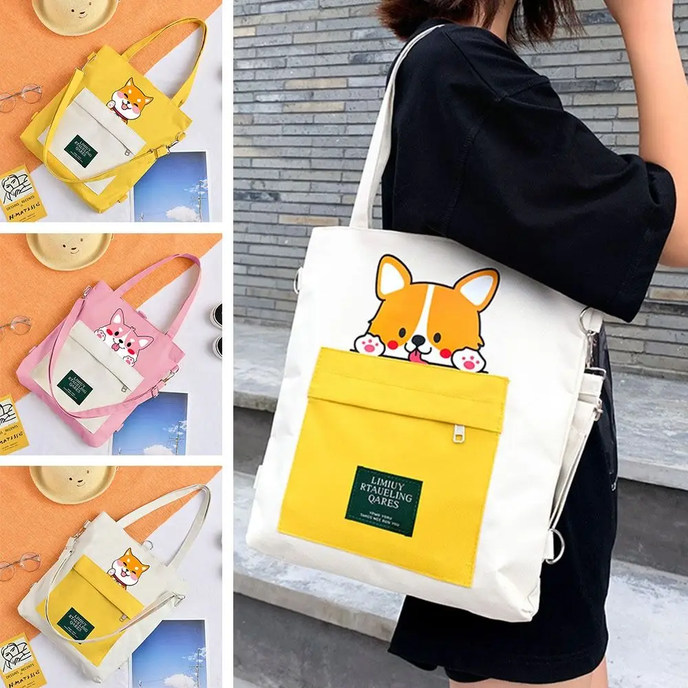 

Многофункциональная вместительная сумка через плечо, Холщовая Сумка-тоут на ремне, рюкзаки