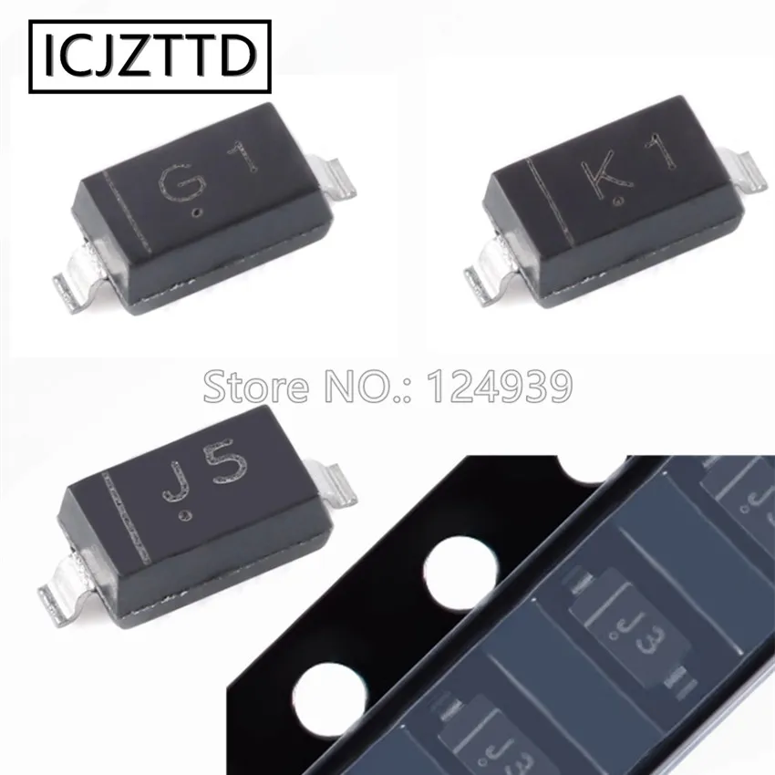 

100 шт. 0,5 Вт SOD-123 MMSZ5221B MMSZ5223B MMSZ5225B MMSZ5226B MMSZ5227B MMSZ5228B MMSZ5229B MMSZ5230B MMSZ5231B MMSZ5232B MMSZ