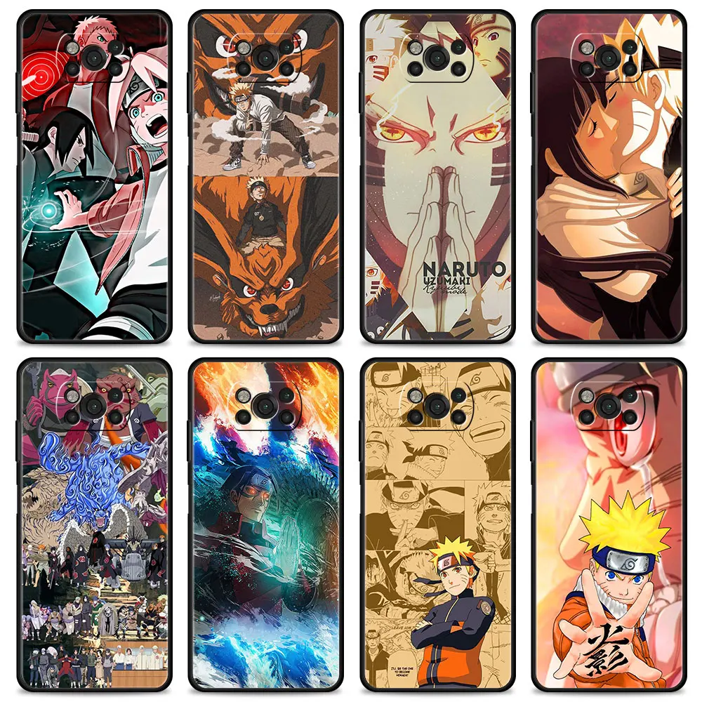 

Naruto Kurama Phone Case for Xiaomi POCO X3 X4 NFC M3 M4 Pro GT F1 MI 11 10T Lite 11T 9T 12 Note 10Lite Silicone Coque