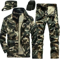 camouflage suit men wear resistant to dirty overalls auto workshop labor insurance clothing in spring and summer