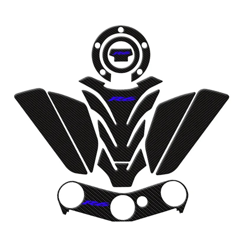 Фото Для YZF R6 YZFR6 2006-2017 2016 2015 2014 2013 2012 2011 3D наклейка из эпоксидной смолы наклейка на бак мотоцикла защитные наклейки подходят №2