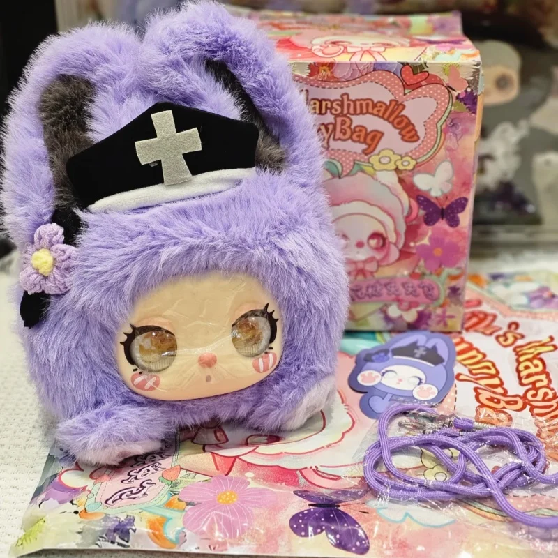 Фото Новая натуральная сумка Liila Cotton Candy Rabbit Series, виниловая плюшевая сумка Kawaii Mystery Box, сумка через плечо, подарки на день рождения для девочек №1