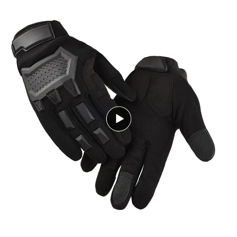 

Мотоциклетные перчатки для мужчин и женщин, Нескользящие перчатки с закрытыми пальцами, износостойкие тактические перчатки для сенсорного экрана, спортивные перчатки для верховой езды