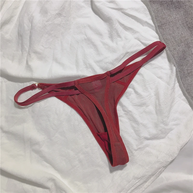 Европейские и американские футболки на шнуровке однотонные персиковые стринги