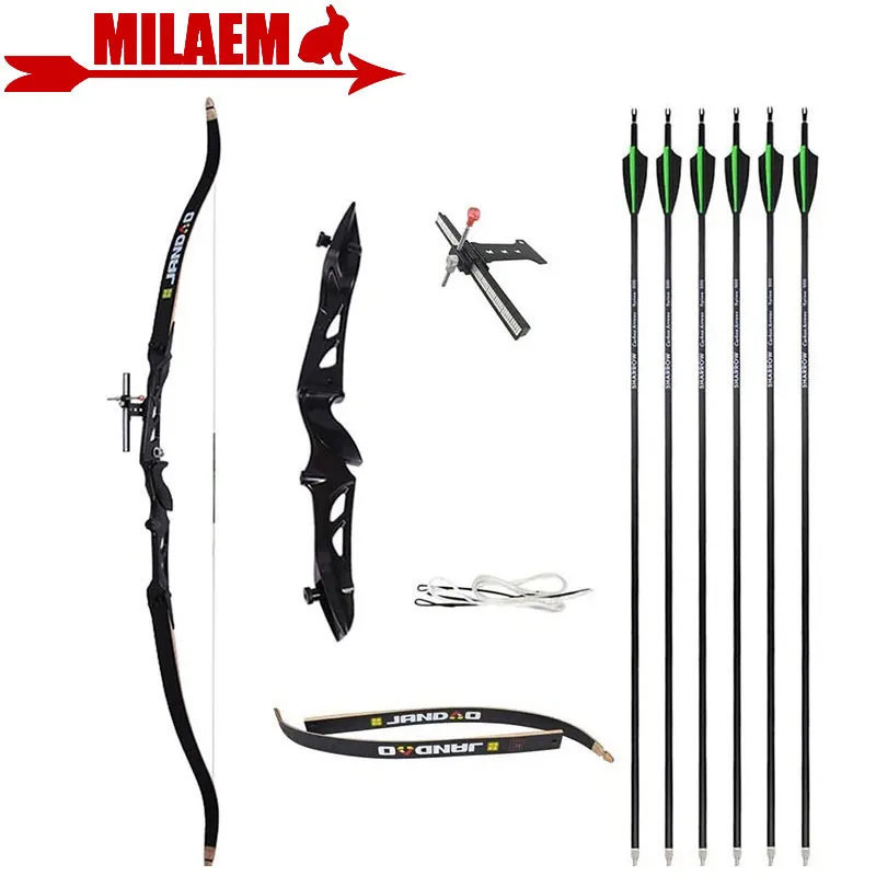 

Рекурсивный лук и набор стрел для стрельбы из лука, 16-40 фунтов, 66/68/70 дюймов, для разбора, охоты, конкурентоспособный лук, тренировочные аксес...