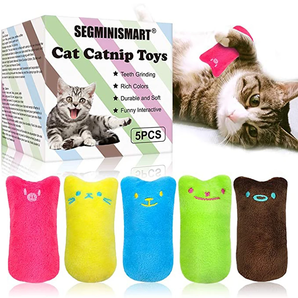 

Интерактивные игрушки в виде кошачьей мяты, 5 шт., игрушки для кошек, жевательная игрушка в виде кошачьей мяты, мягкая плюшевая подушка для ко...