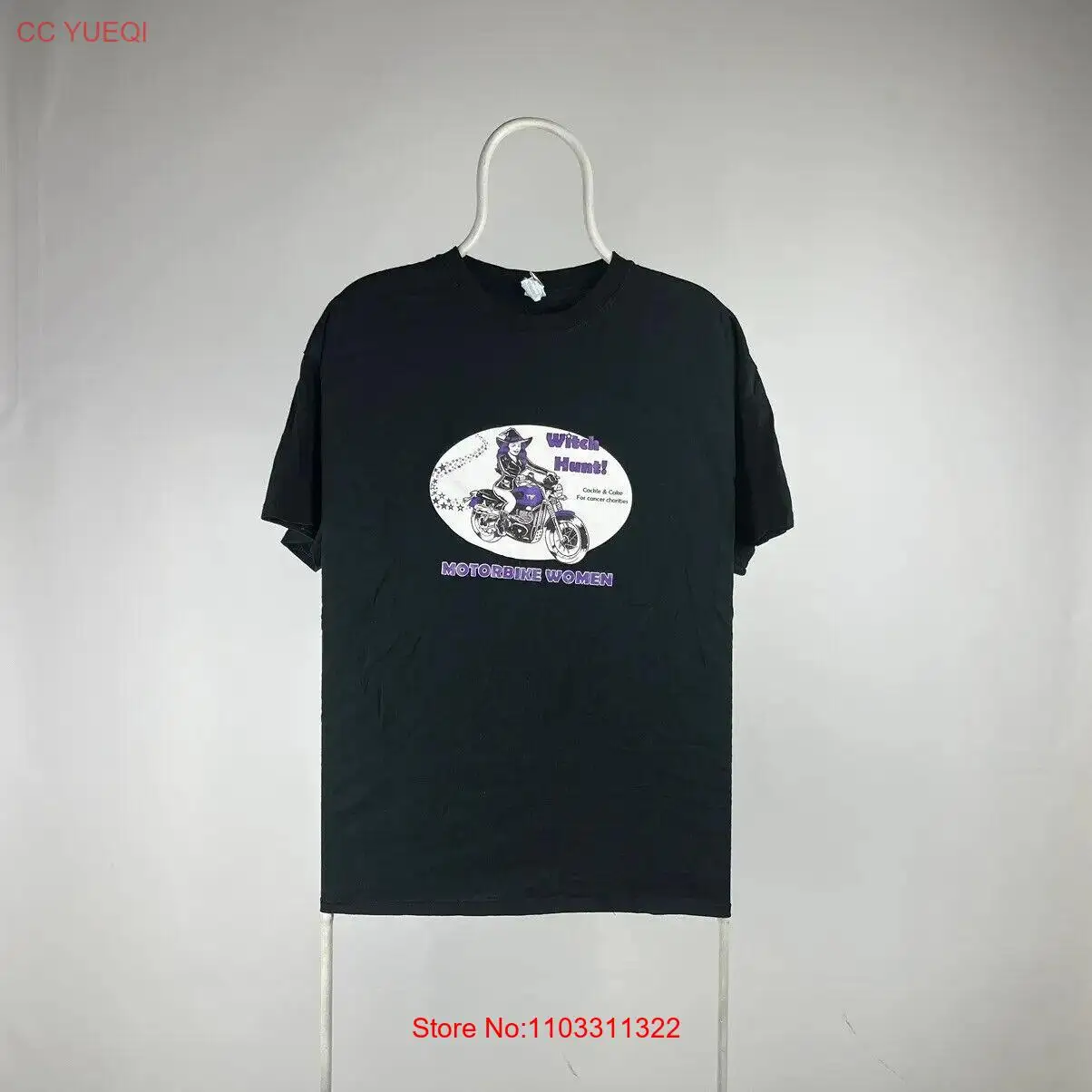 Женская футболка ZHUISHU винтажная с мотоциклом