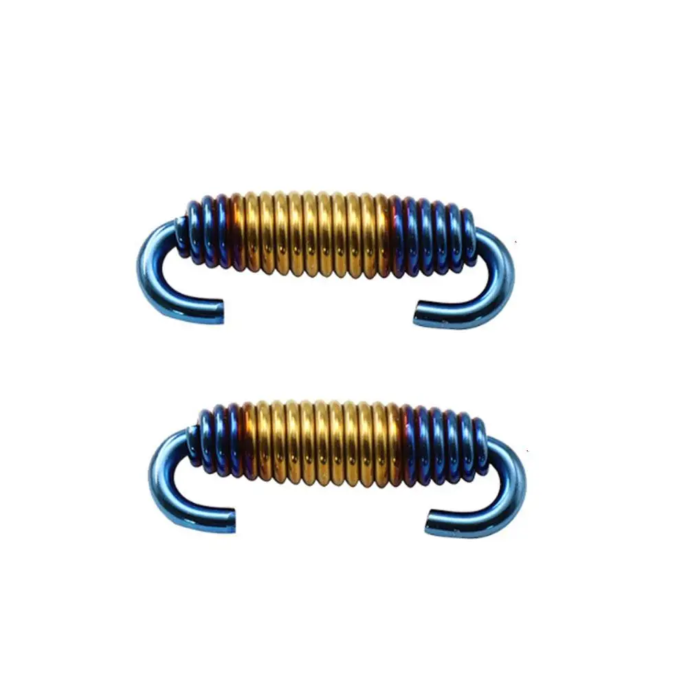 

2 Pcs Motorcycle Exhaust Pipe Fixing Spring Muffler Universal Movable Spring Hook Modified Accessories Dropship