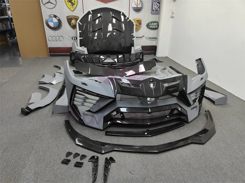 Передние и задние бамперы из стекловолокна углеродного волокна M-стиль боковые