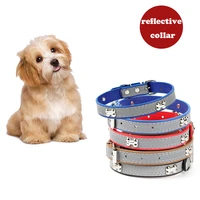 cat collar pet reflective collar leash dog cat supplies large and small dogs night glowing collar