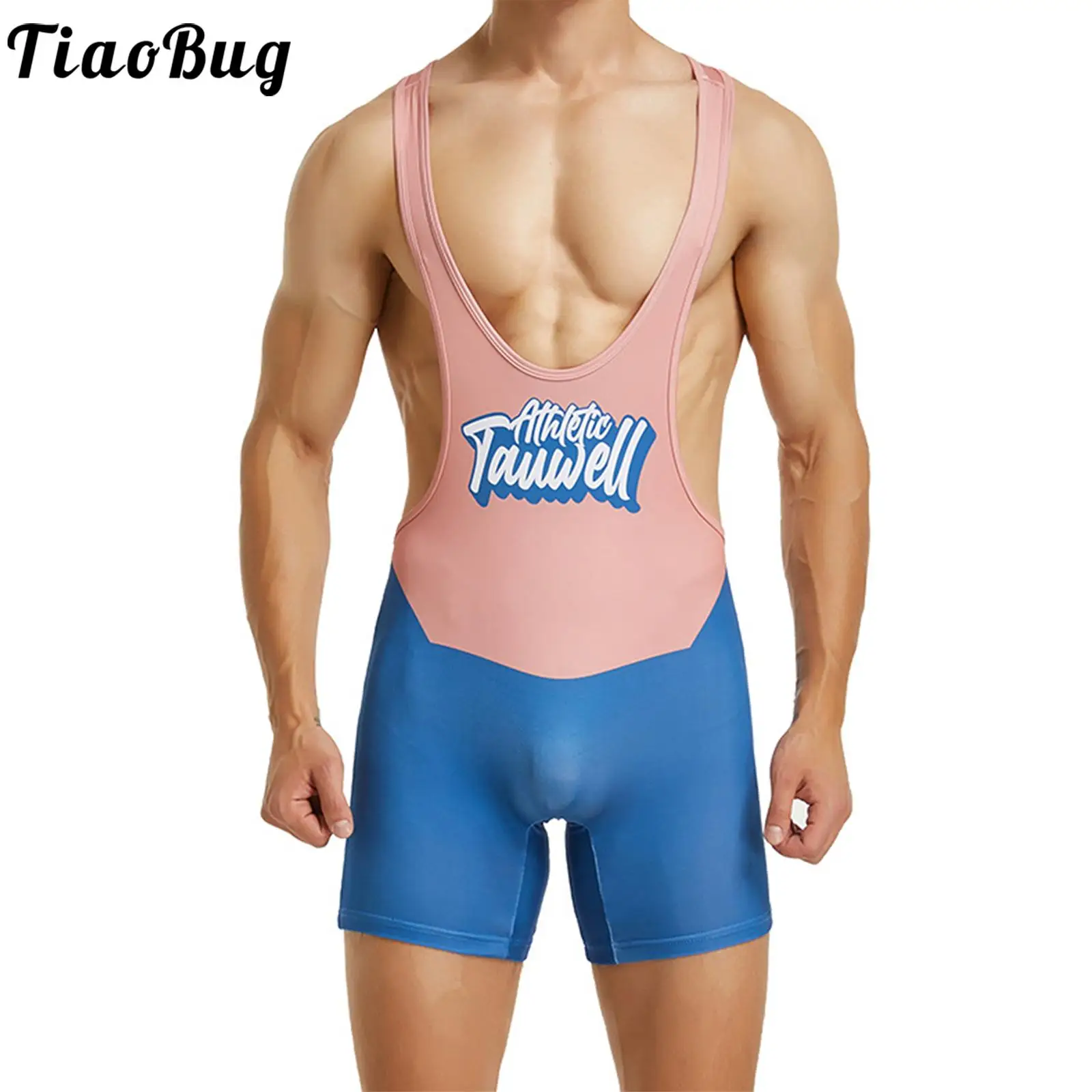 

Мужской мягкий боксерский комбинезон без рукавов с V-образным вырезом