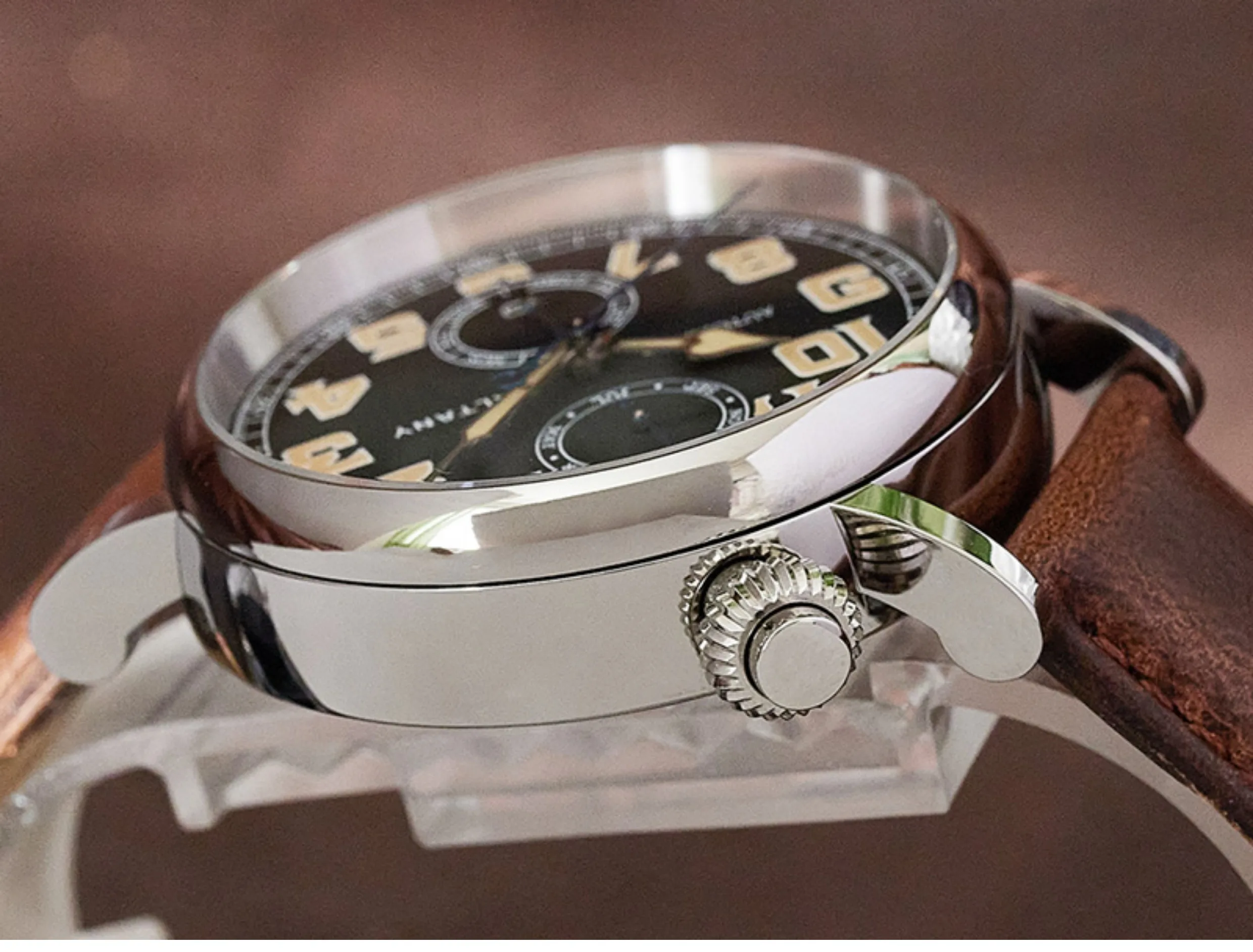 Мужские автоматические часы Baltany 41 мм ретро-часы пилота механические наручные 5ATM