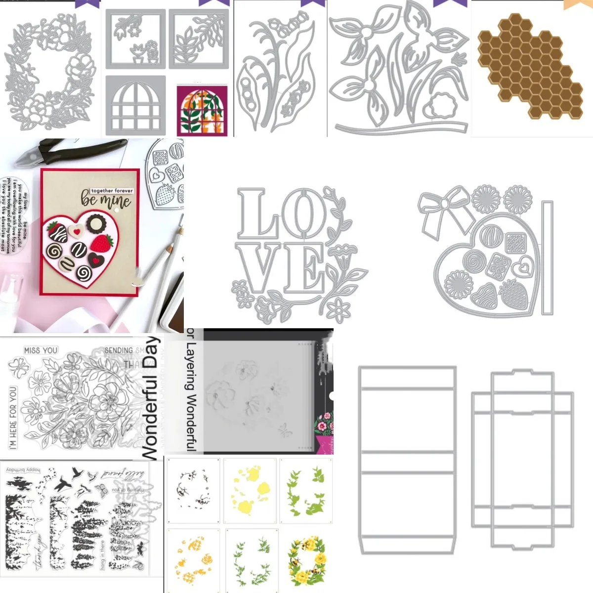 

2023 Spring Catalog Clear Stamps Metal Cutting Dies Stencil Hot Foil For Decorating Scrapbook Diy Paper Card Album Mould Embossi