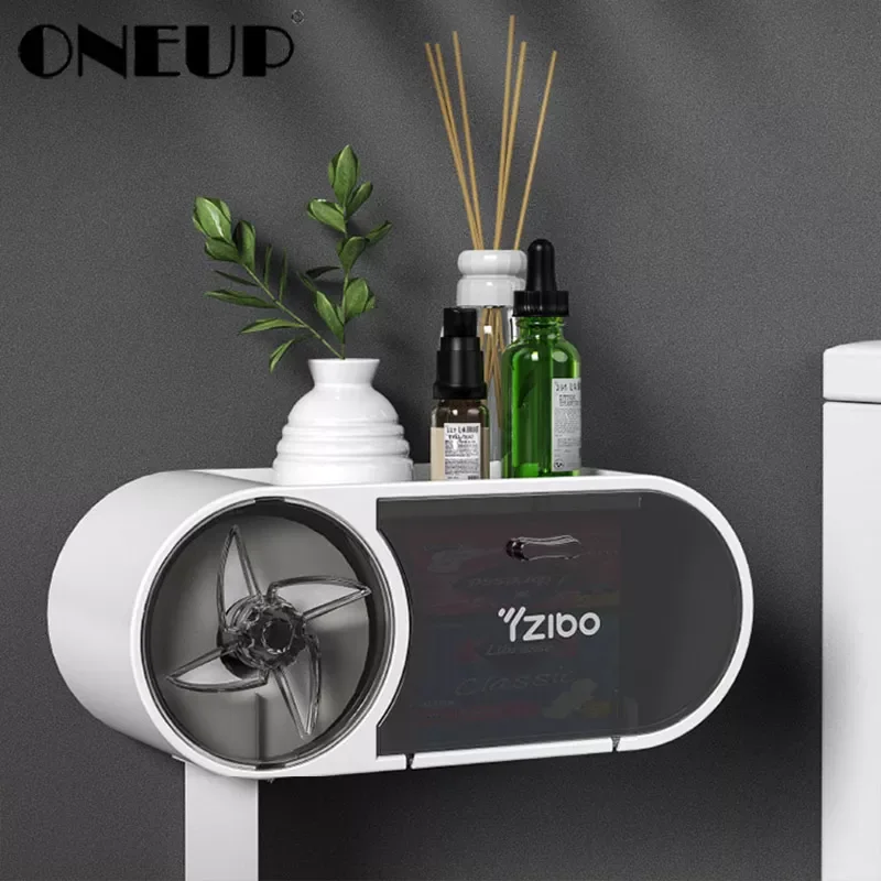 

NEW Free Punching Roll Paper Storage Box Toilet Paper Towel Dispenser Waterproof Toilet Paper Holder For Bathroom Accessories