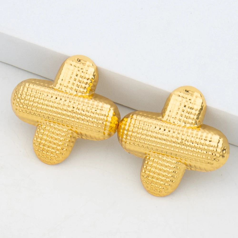 Italian Gold Color Drop Earrings for Women Fashion Trendy Simple Brazil Charm Earrings Bridal Jewelry Wedding Party Gifts